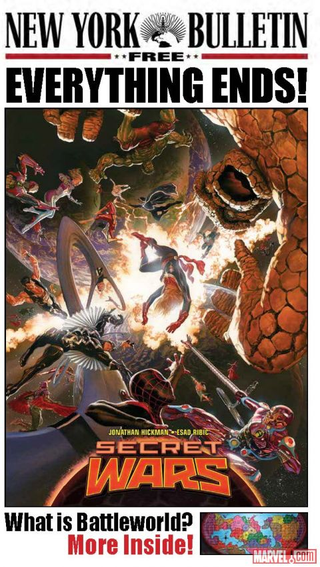 Illustration for article titled Marvel Is Putting Out A Faux-Newspaper To Try And Explain Secret Wars